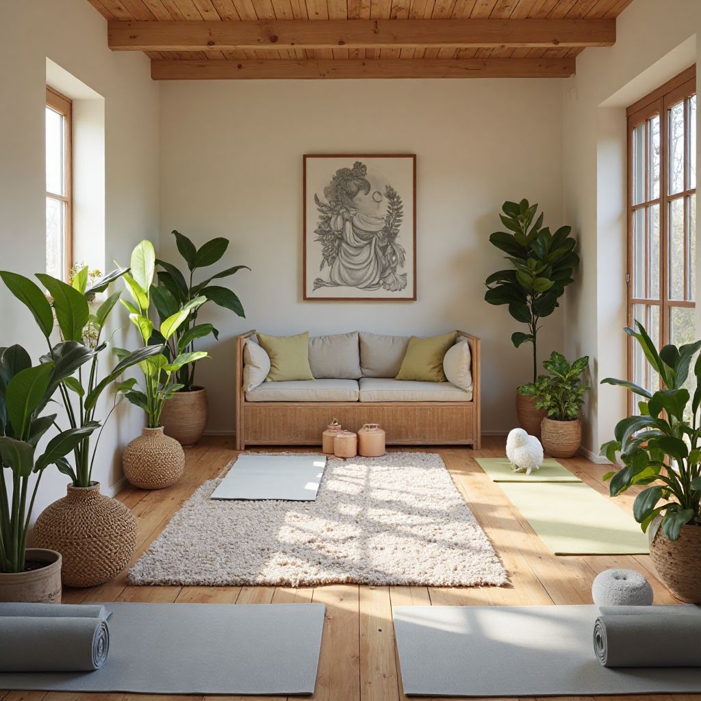 Home yoga space for family